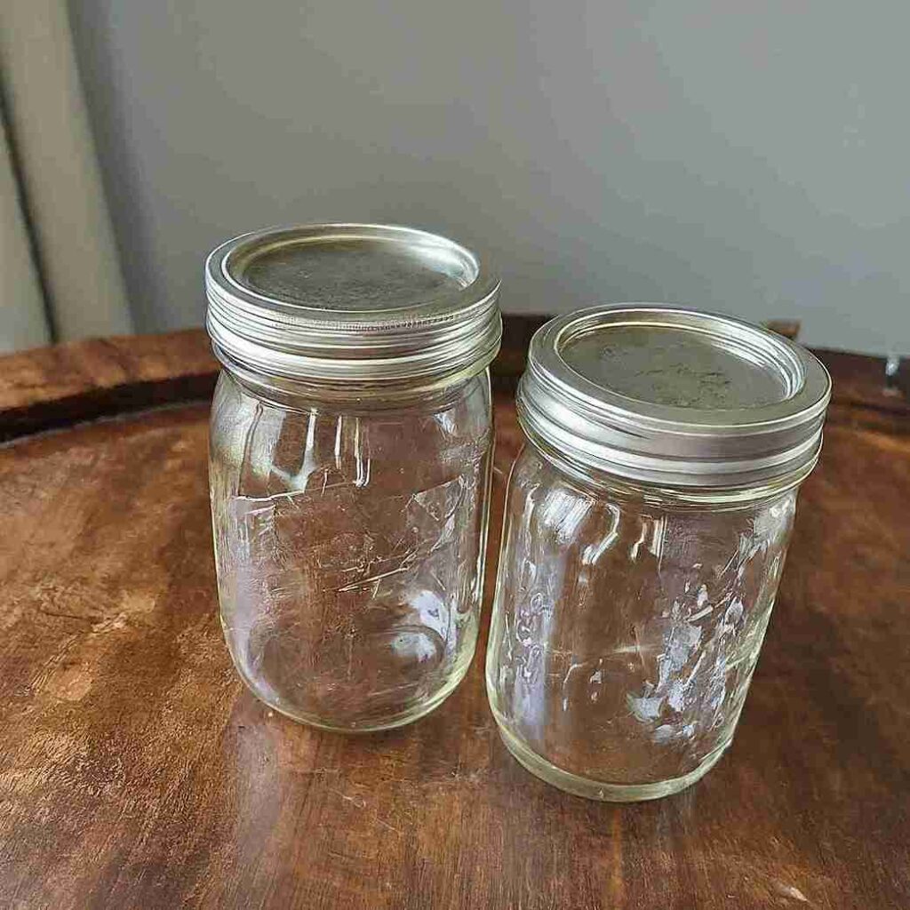 Empty jars