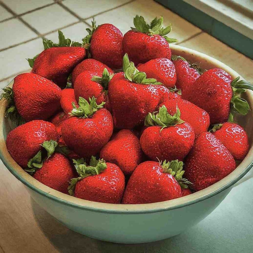 Strawberries for making jam 