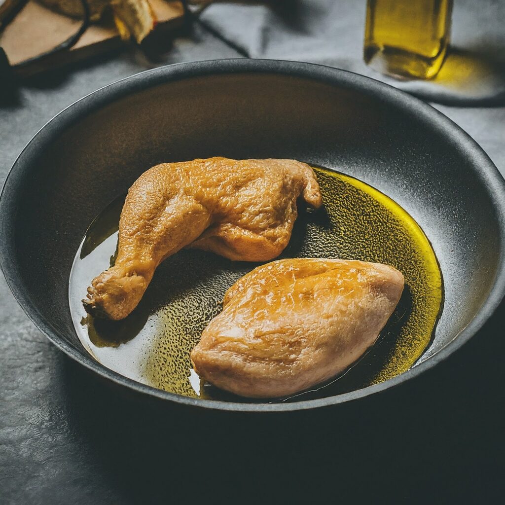 frying Chicken in Olive