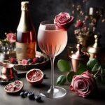 Rose French 75 cocktail