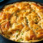Chicken and Leek Pie with Puff Pastry